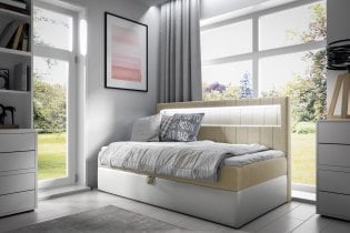 Meble Gruška - Boxspring postelja Gold 2 - 80x200 cm