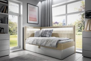 Meble Gruška - Boxspring postelja Gold 3 - 80x200 cm