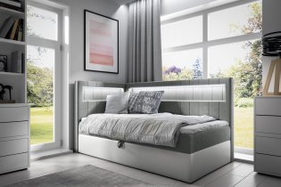 Meble Gruška - Boxspring postelja Gold 3 - 80x200 cm