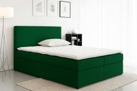 Boxspring postelja Basic - 160x200 cm - Magic velvet 2225 - temno zelena