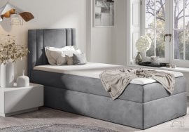 Boxspring postelja Carmen mini - 100x200 cm - primo 92, svetlo siva