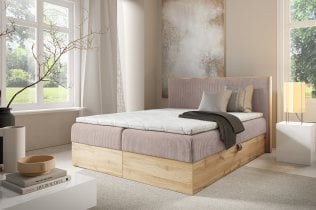 Meble Gruška - Boxspring postelja Wood 11 - 180x200 cm