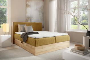 Meble Gruška - Boxspring postelja Wood 11 - 180x200 cm