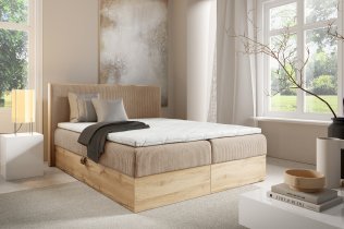 Meble Gruška - Boxspring postelja Wood 11 - 180x200 cm