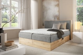 Meble Gruška - Boxspring postelja Wood 11 - 180x200 cm
