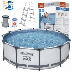 Bazen s kovinskim ogrodjem - BES56418