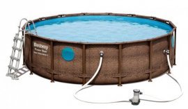 Bazen s kovinskim ogrodjem - BES56725