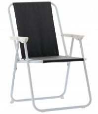 Chomik - Zložljiv stol - črn - LEZ9948