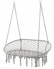 Dvosed viseči fotelj -siv - HAM5177