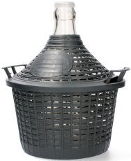 Balonska steklenica z ozkim vratom v košari 5L - VET5