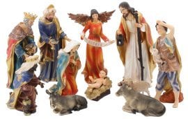 Komplet božičnih figuric, 11 kosov, 31 cm - LIG3105