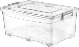 Pravokotni večnamenski zaboj 40L s kolesi - HOB021108