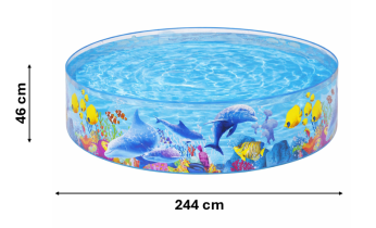 Chomik - Otroški vrtni bazen 244x46cm - BES55031