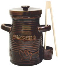 Keramična posoda 1,5L za kumarice z objemkami - RUI3248