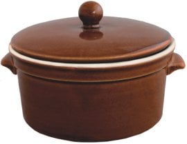 Keramični lonec 0,5L s pokrovom za med - RUI3095