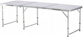 Zložljiva turistična miza 180 cm - bela - OXE8242