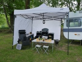 Komercialni in vrtni šotor 3x3m - bel - NAM7465