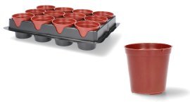 Komplet 12 lončkov za sadike fi 6 cm - EDA3083