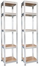 Komplet dveh kovinskih regalovl - GWI9405