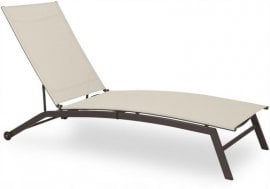 Vrtni ležalnik - bež - ANH0692