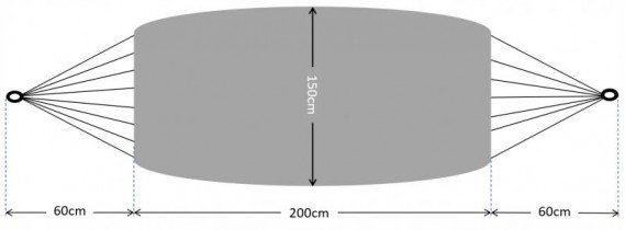 Chomik - Viseča mreža 150 cm - HAM2542