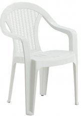 Chomik - Vrtni stol - bel - CT010-W