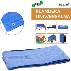 PLANDEKA 4 x 5 M (+/- 5%) 50GSM 3%UV NIEBIESKA *4102 - DEK4102