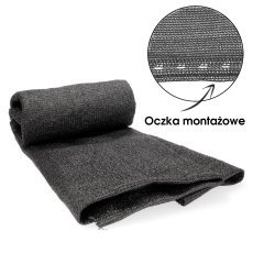 Senčna mreža za ograjo 1,5x10m - siva - AGO5689