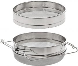 Dvojni inox za med, 24cm - BEE5740