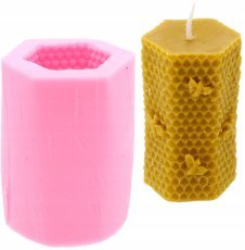 Silikonski model za sveče »Satovje s čebelo« - BEE2816