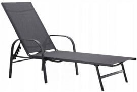 Vrtni ležalnik - temno siv - ANH6111