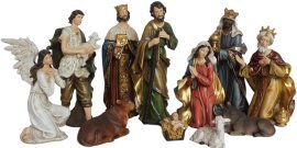 Komplet 11 božičnih figur, 21 cm - GOT6777