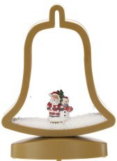 Božična dekoracija z led vložkom glasbena skrinjica - Zvonec - SOL3881