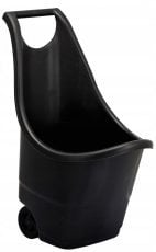 Večnamenski vrtni voziček na kolesih - črna - ANI5440