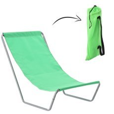 Vrtni ležalnik za plažo - zelena - LEZ4264