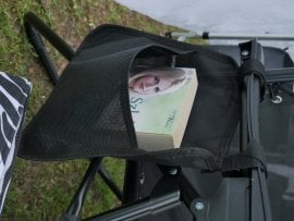 Chomik - Vrtni ležalnik - črn - LEZ5934