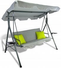 Vrtni gugalnik z blazinami - siv - KRE9987