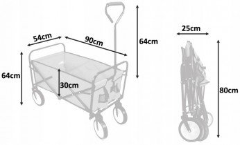 Chomik - Vrtni voziček - moder - WOZ3556