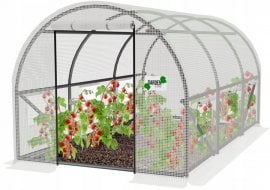 Vrtni rastlinjak 3x2m - bel - TUN5569