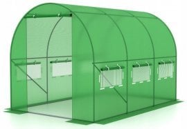 Vrtni rastlinjak 3x2x2 m - zelen - 3 segmenta - TUN5552