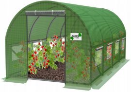 Vrtni rastlinjak 6x3m - zelen - TUN5613