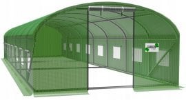 Vrtni rastlinjak 10x4m - zel - TUN8009