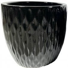 Vrtni lonec 39cm - črn - ELI2432