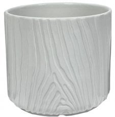 Vrtni lonec 15cm - bel mat - ELI2326