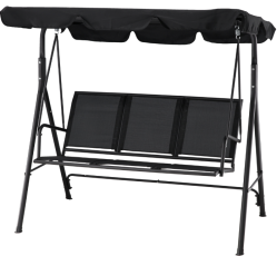 Vrtni gugalnik 170 cm - črn - KRE3118