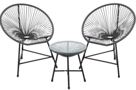 Komplet vrtnega pohištva - siv - FAT3446