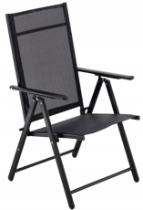 Vrtni stol - črn - TIH3484