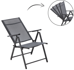 Vrtni stol - siv - TIH3491