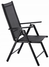 Vrtni stol - črn - TIH3507