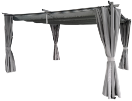 Vrtni paviljon 3x4 m - siva - TUN4009